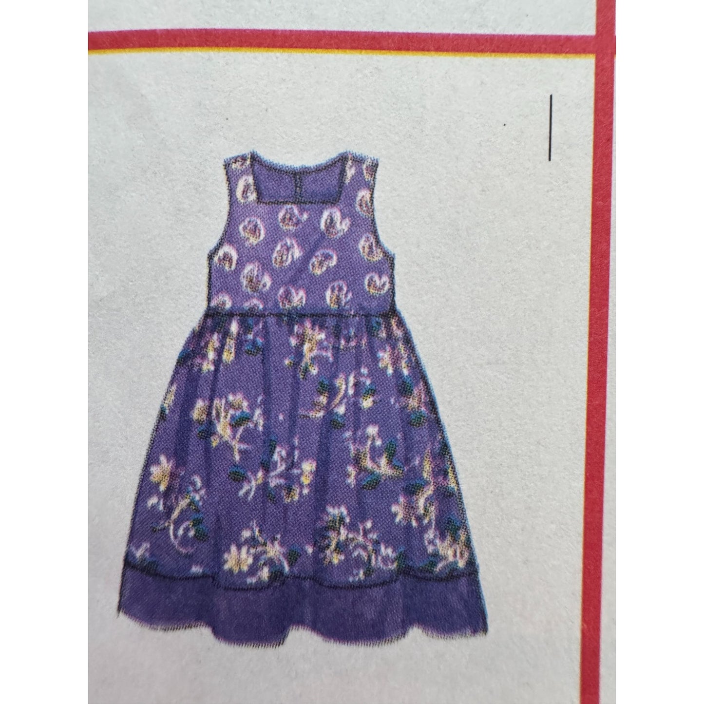 Butterick Sewing Pattern 6285 Jumper Blouse Top Outfit Girls 2 3 4 5 Uncut Easy