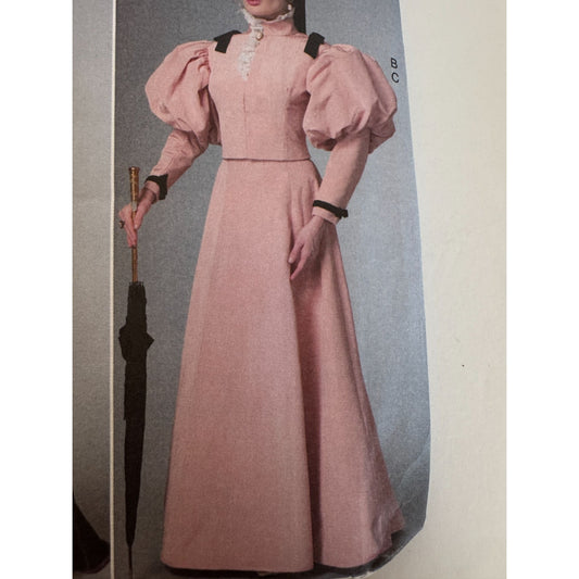 Butterick Sewing Pattern B6537 Making History Costume 14-22 Edwardian Skirt UC