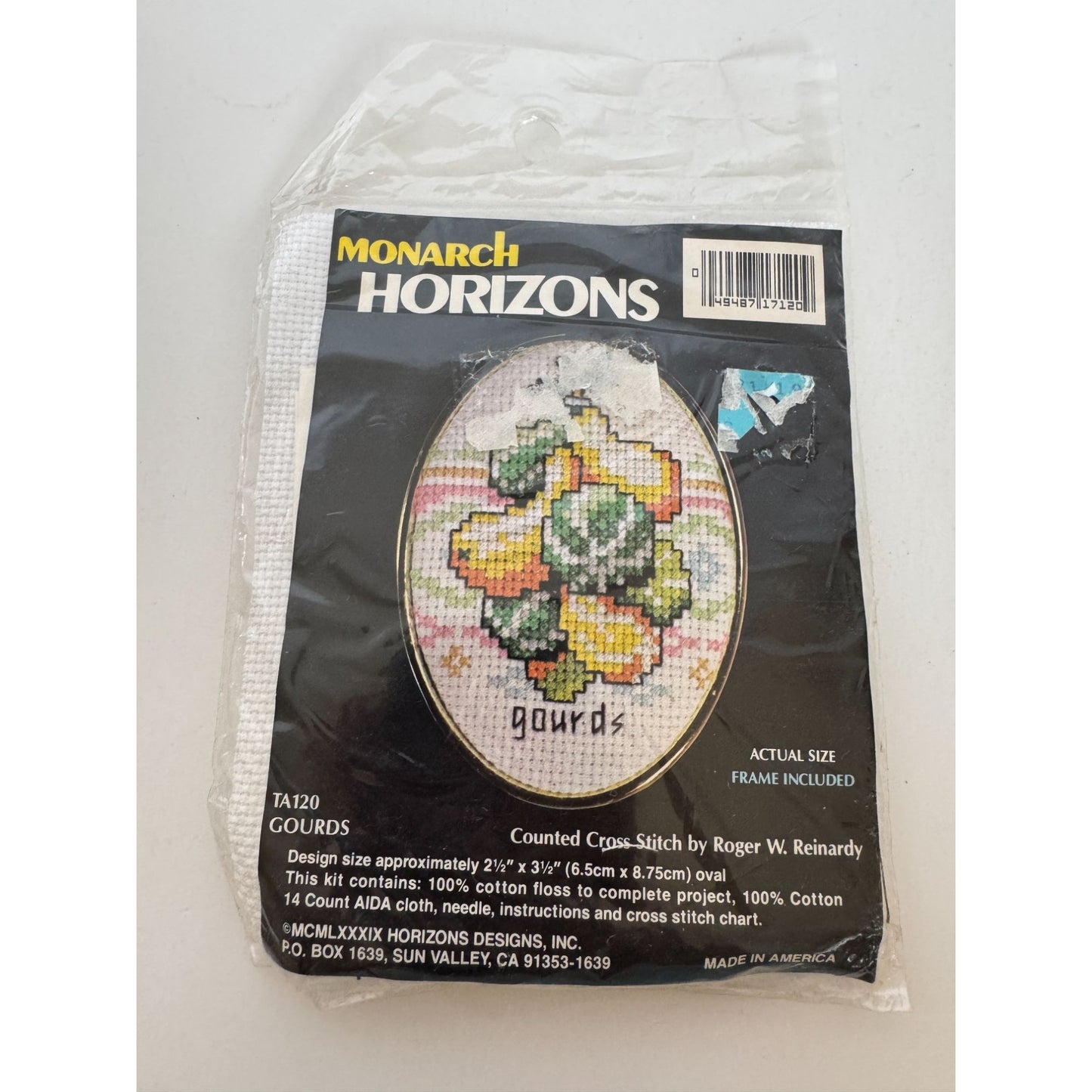 Monarch Horizons Gourds Counted Cross Stitch Kit Kitchen Home Decor Food Small