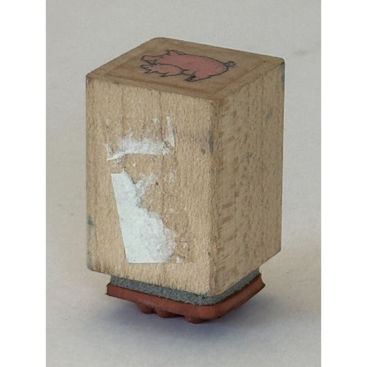 Pigs Rubber Stamp Farm Animal Mother and Baby Piglet Card Making Craft