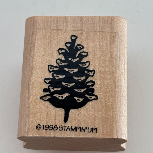Stampin Up Rubber Stamp Pinecone Christmas Card Making Small Nature Holidays