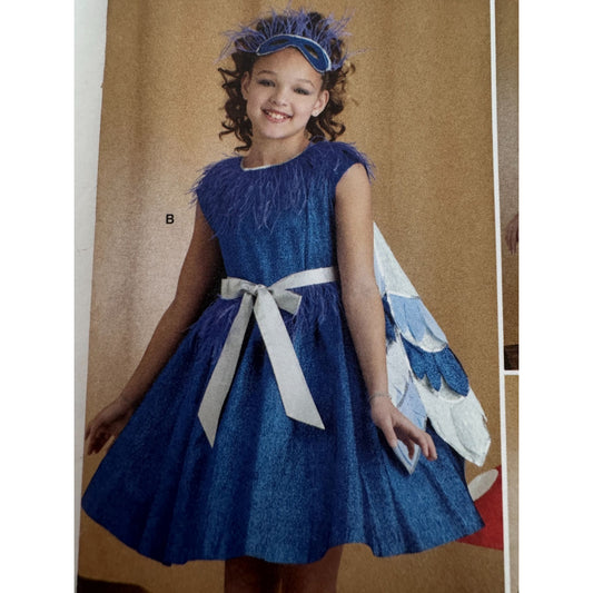 Simplicity Sewing Pattern S9836 Girls Bird and Butterfly Costumes Dress 7-14 UC