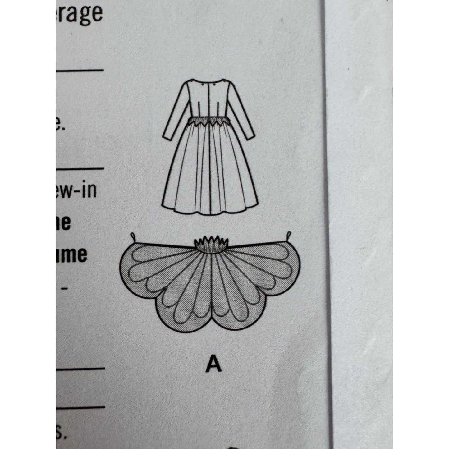 Simplicity Sewing Pattern S9836 Girls Bird and Butterfly Costumes Dress 7-14 UC