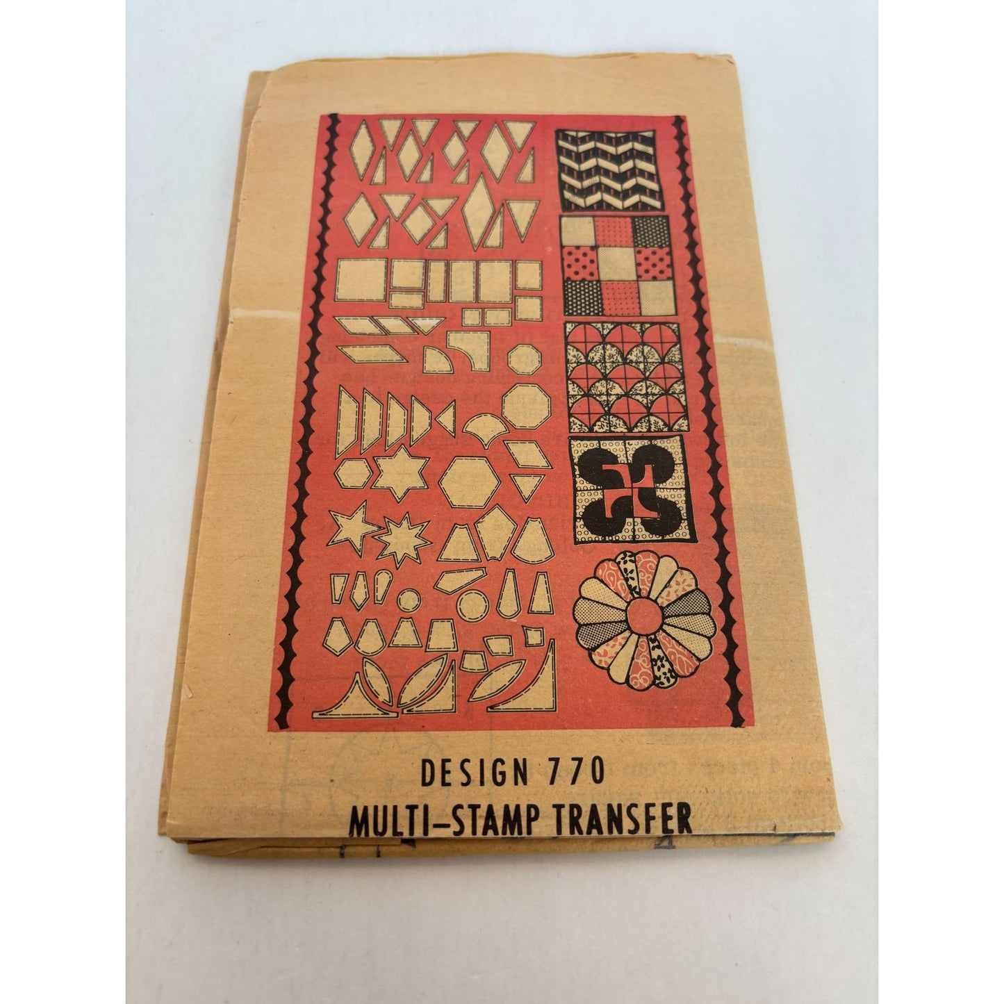 Quilting Templates Vintage Multi-Stamp Transfer Pattern 76 Designs 770 UC 1970s