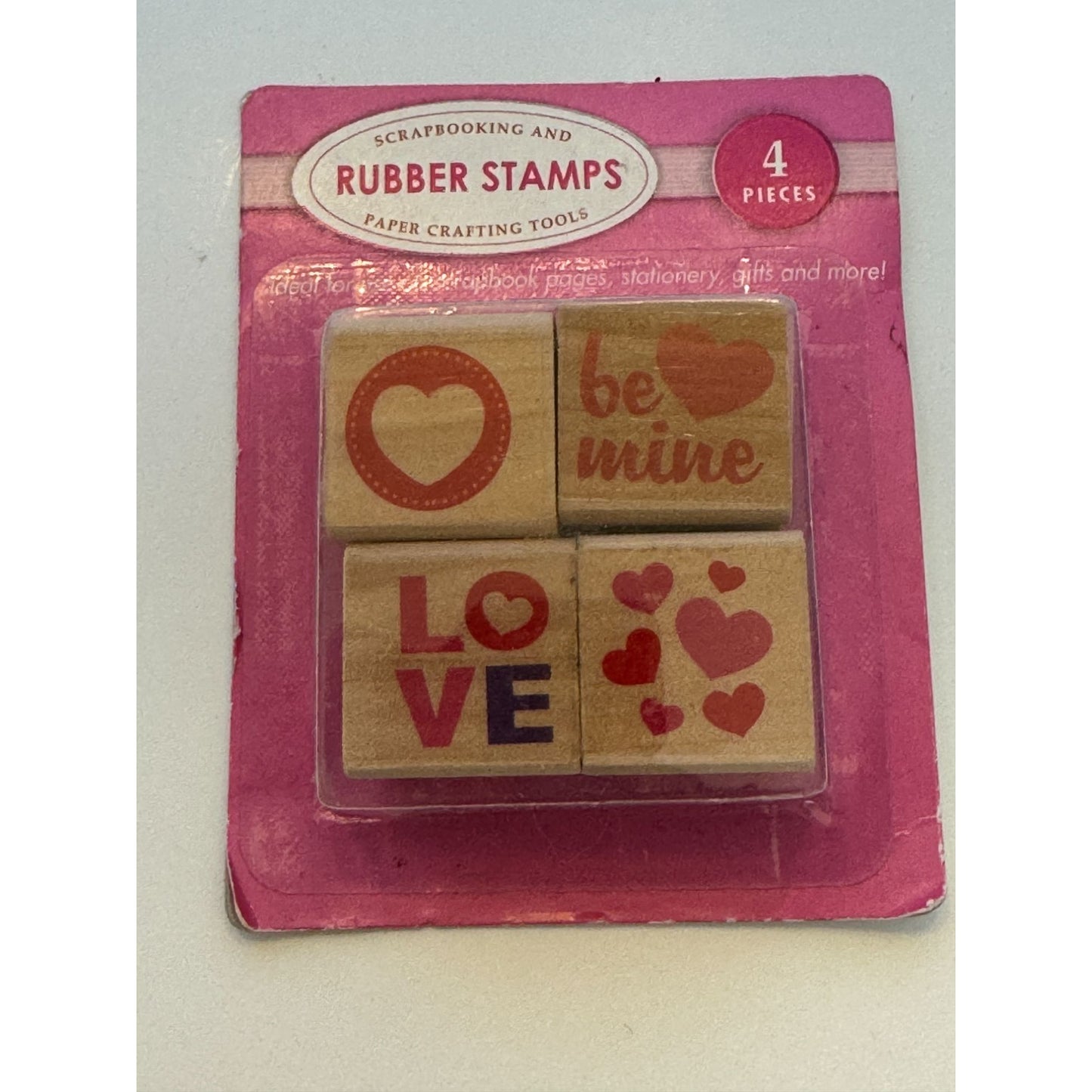Scrapbooking and Paper Crafting Tools Rubber Stamps Set Valentine Love Be Mine