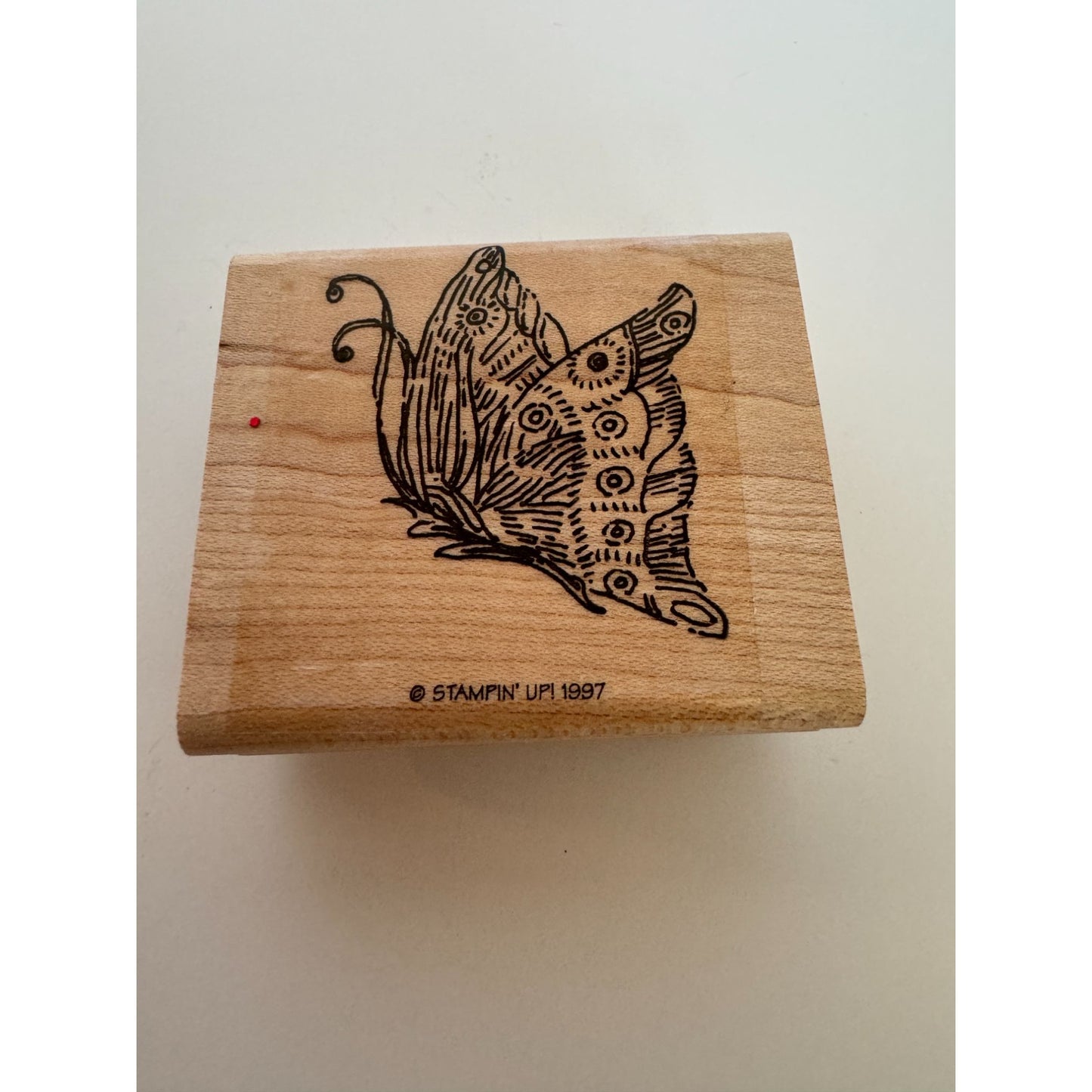 Stampin Up Butterfly Rubber Stamp Flying Spring Garden Friendship Card Making