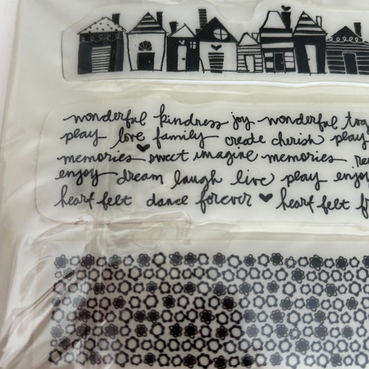Heidi Grace Rubber Cling Stamps Patterns Border Text House Crafting Scrapbooking
