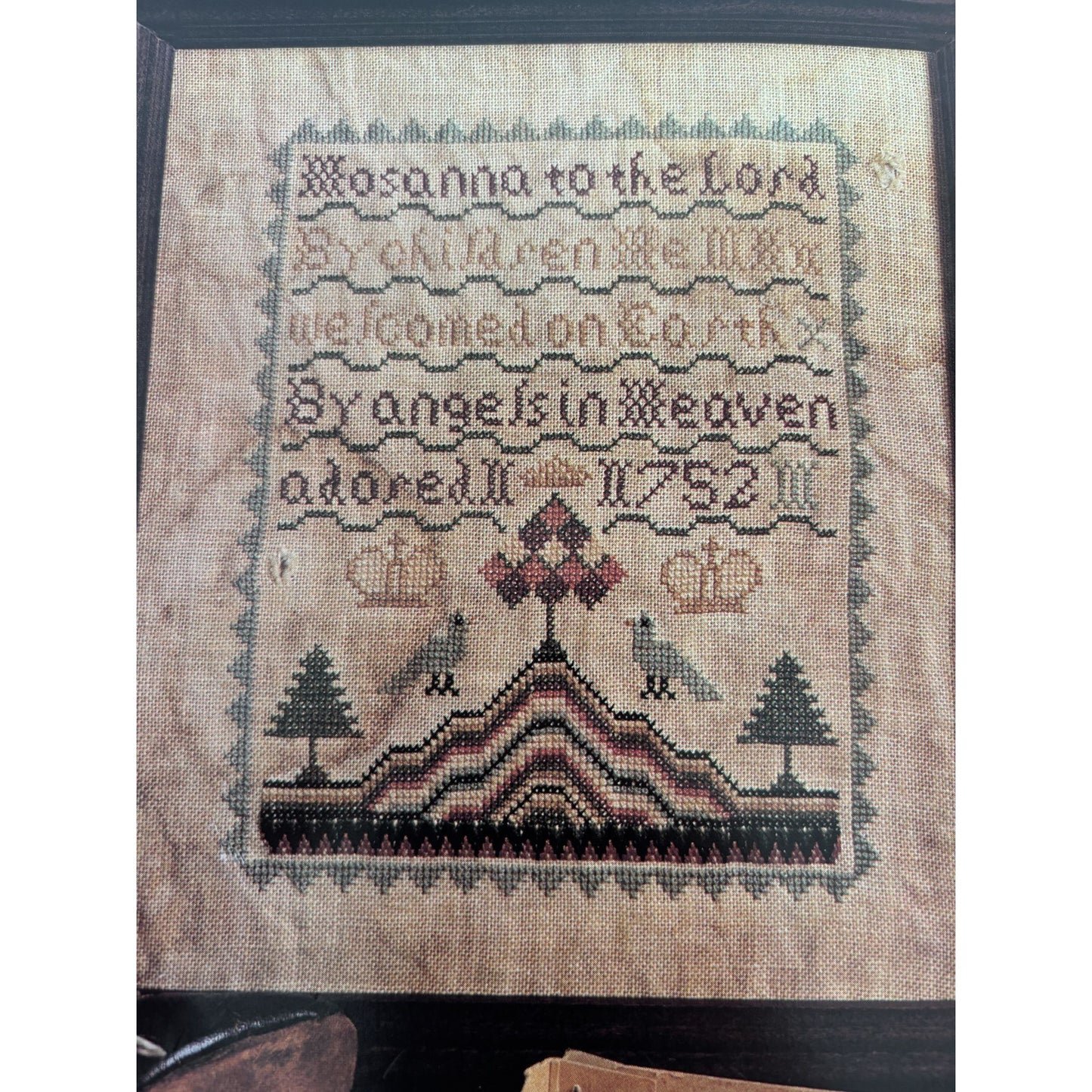 For The Love Of Cross Stitch Magazine Jan 1991 Hosanna Sampler Holiday Chickadee