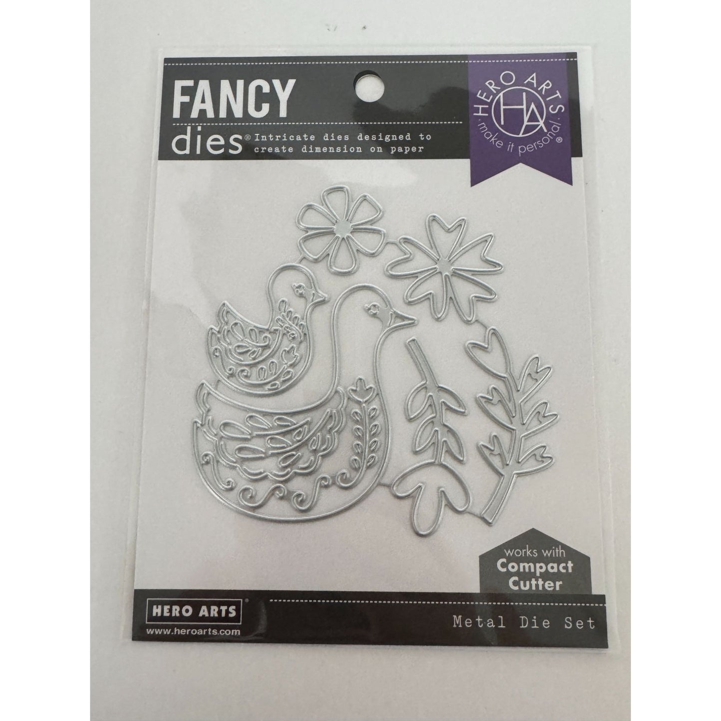 Hero Arts Fancy Dies Bird Family Metal Die Set Spring Easter Nature Cardmaking