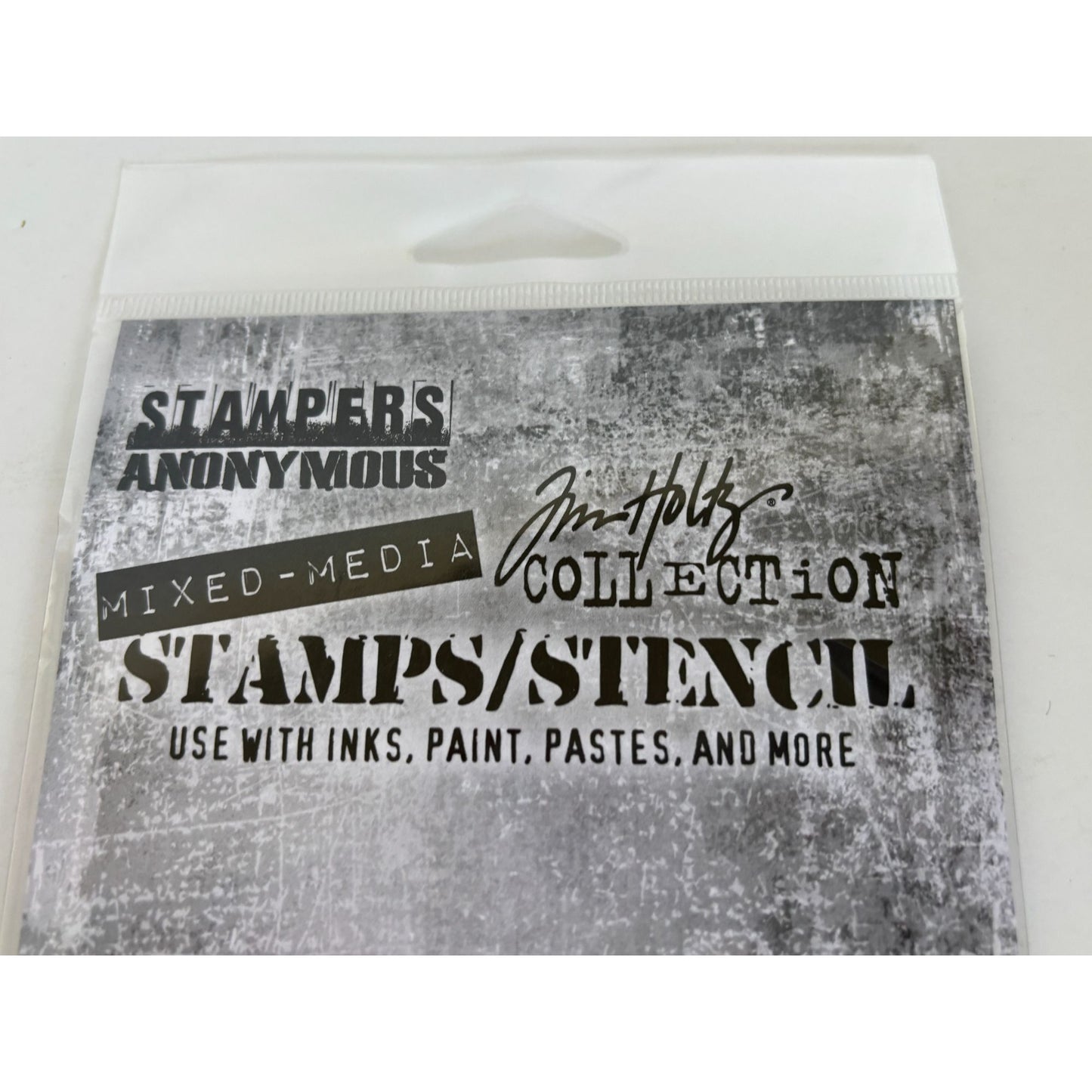 Tim Holtz Collection Mixed Media Stamps and Stencil Set Journaling Words Inspire