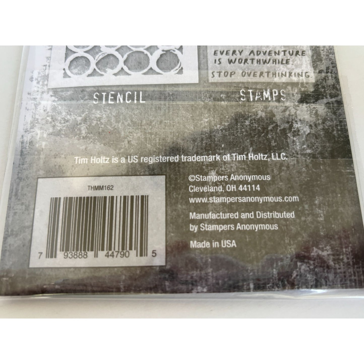 Tim Holtz Collection Mixed Media Stamps and Stencil Set Journaling Words Inspire
