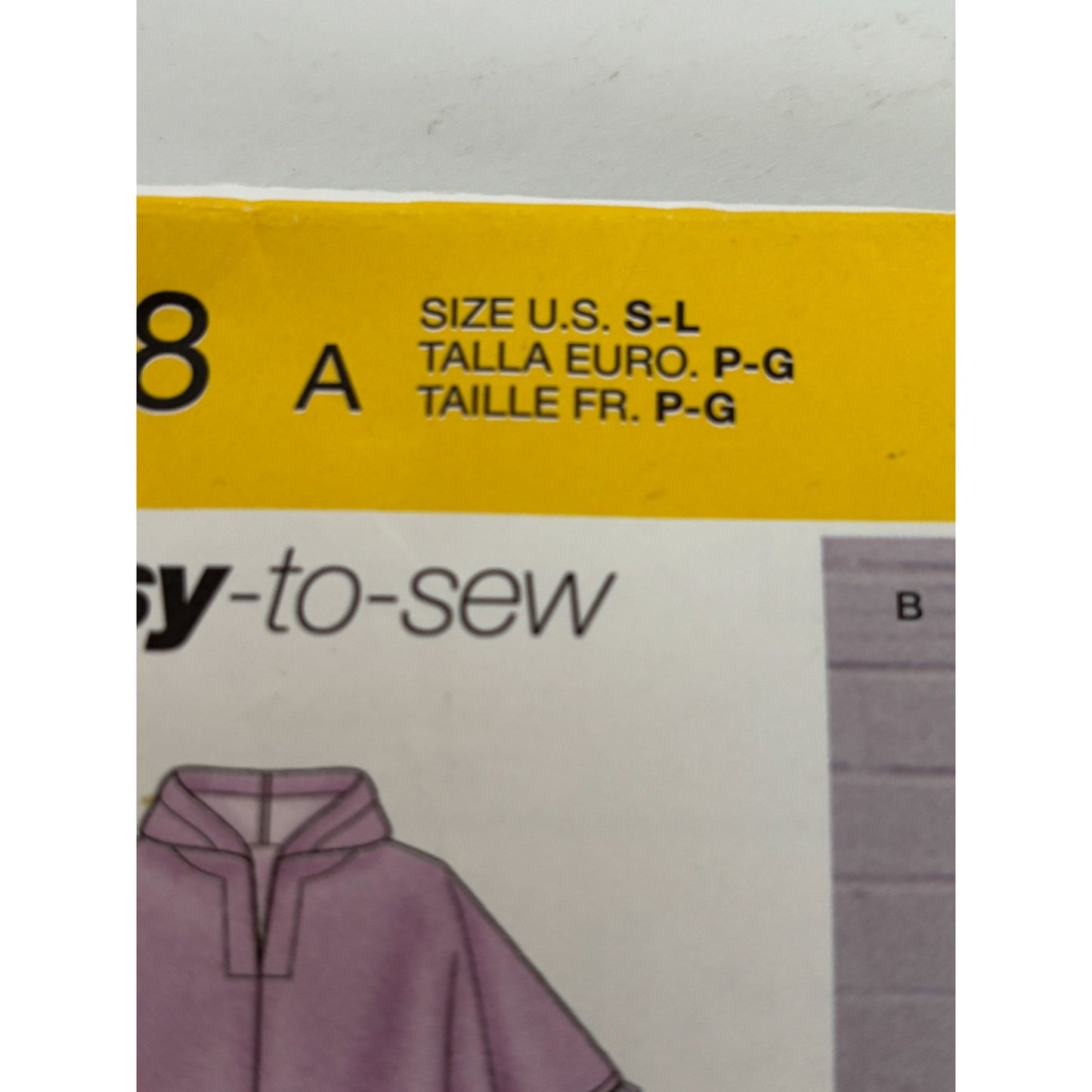 Simplicity Sewing Pattern 8428 Child Poncho S M L Easy Outerwear Fall Flannel UC