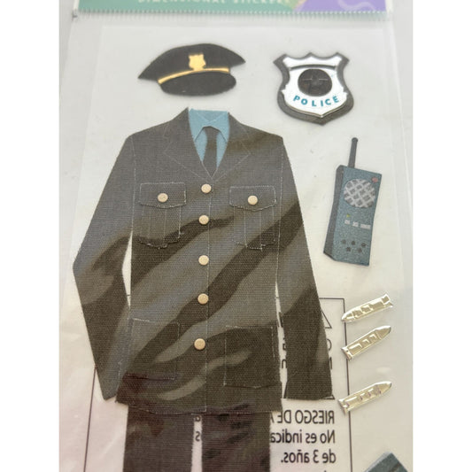 Jolees Dimensional Stickers Police Officer Uniform Badge Craft Embellishments