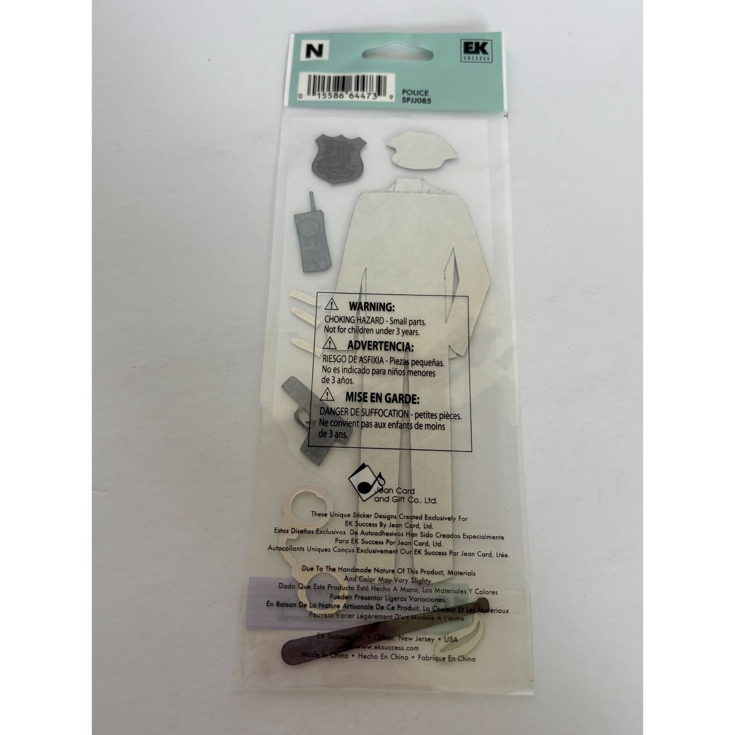 Jolees Dimensional Stickers Police Officer Uniform Badge Craft Embellishments