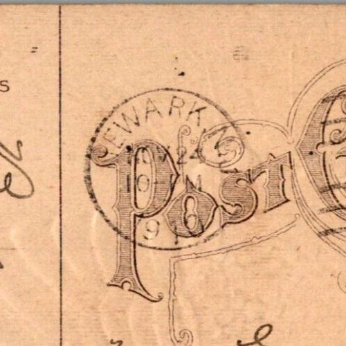 1910 Embossed Thanksgiving Postcard NJ Postmark Divided Back Turkey Proclamation