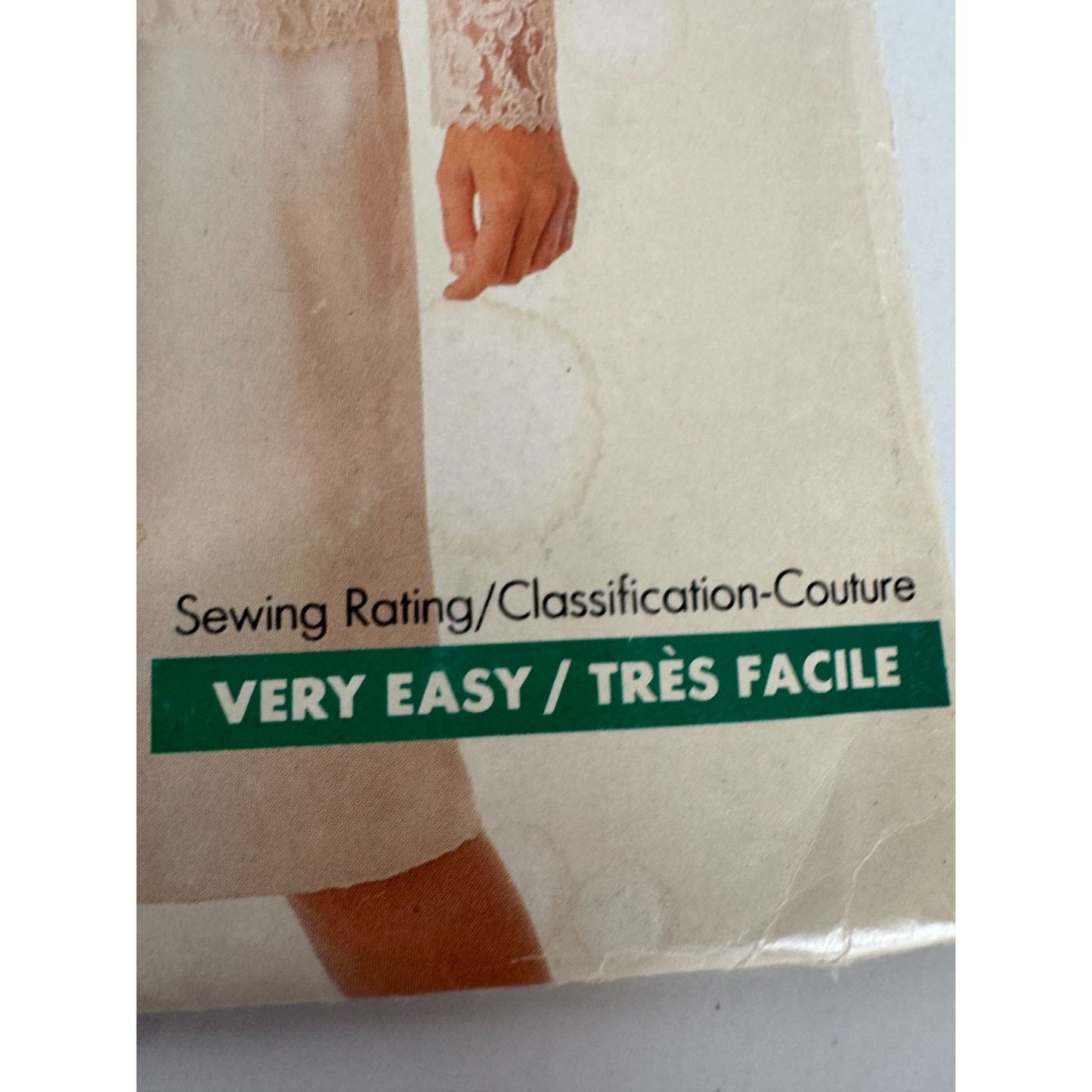 Butterick Sewing Pattern 3052 Semi Formal Dress Top Easy 1980s UC 16 18 20 22 24
