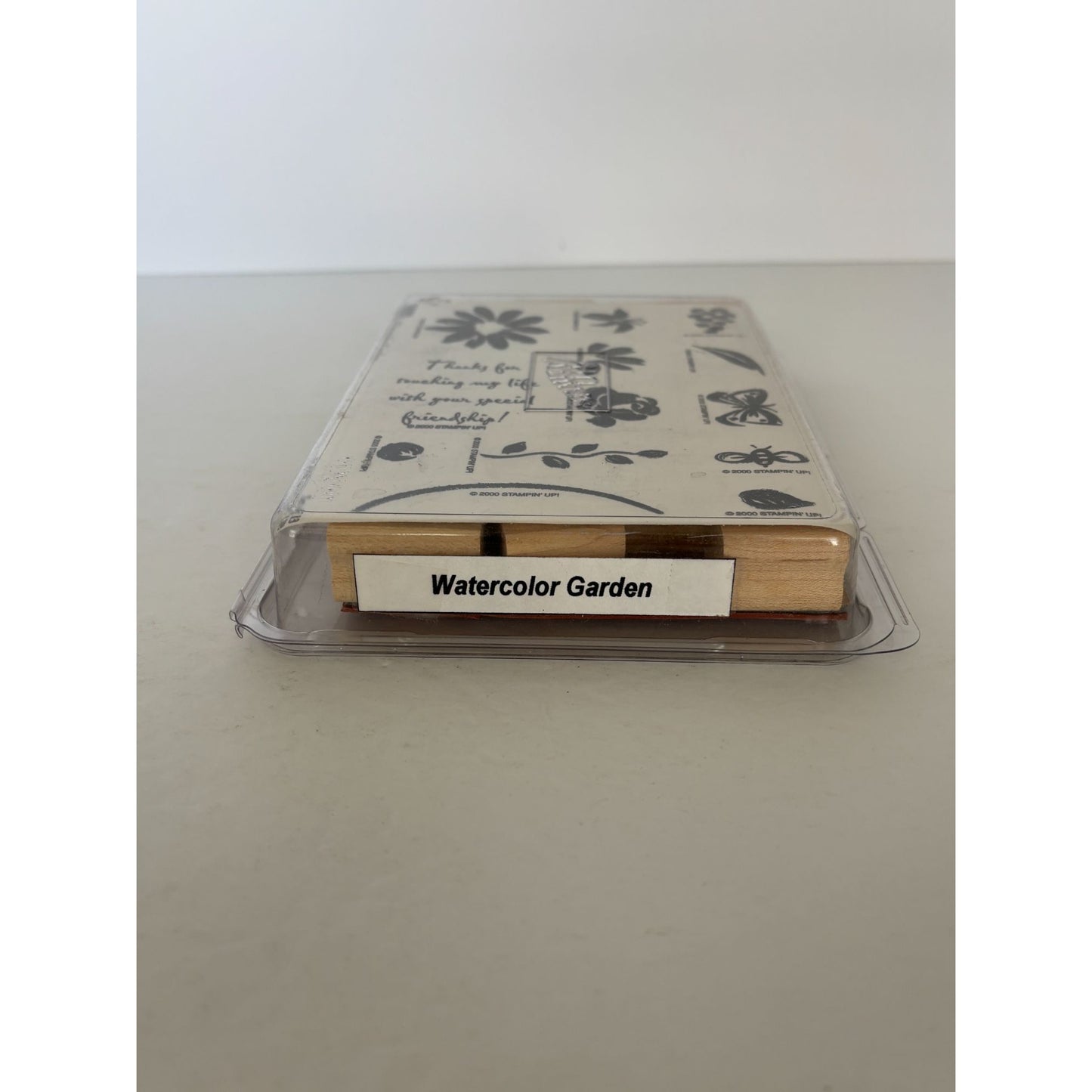 Stampin Up Rubber Stamp Watercolor Garden Flowers Leaf Garden Bumble Bee Set 13