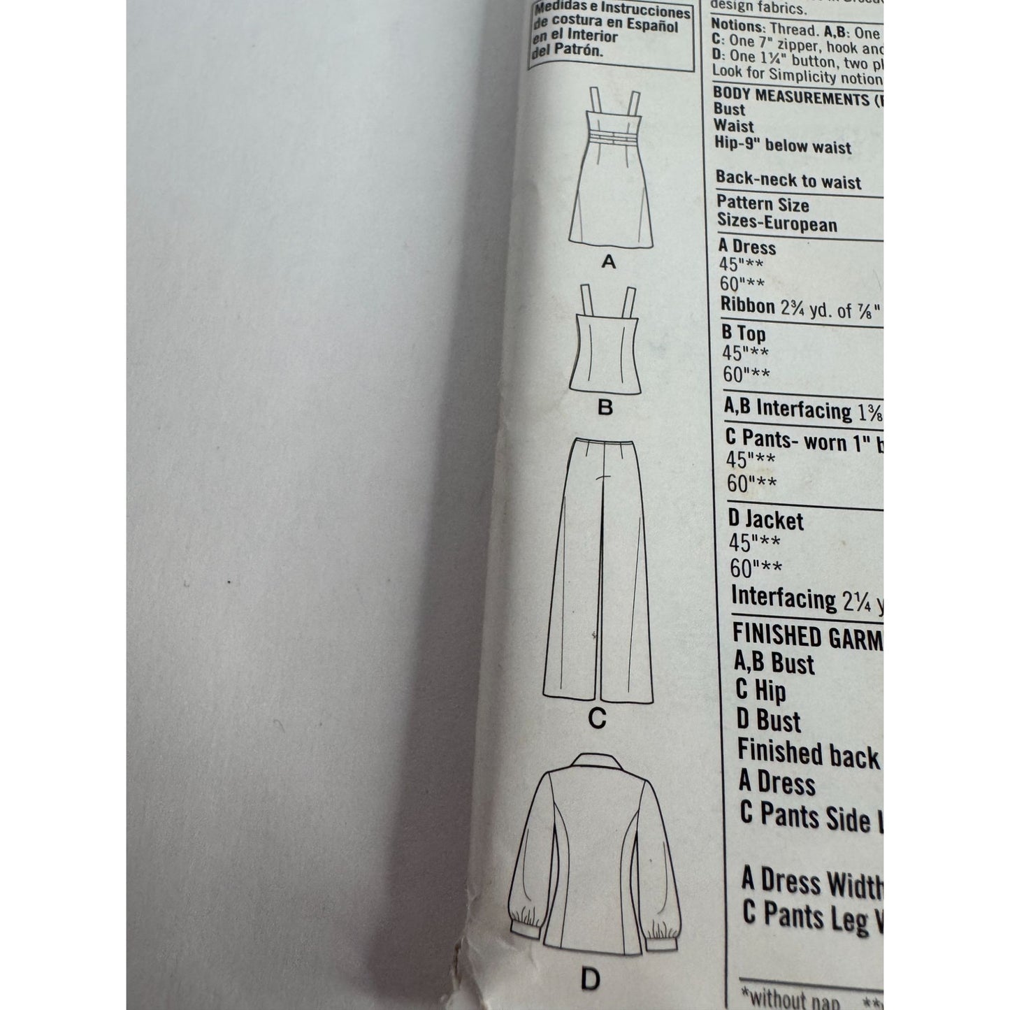 Simplicity Sewing Pattern 2703 Misses Jacket Pants Dress Top Sizes 8-16 Work UC