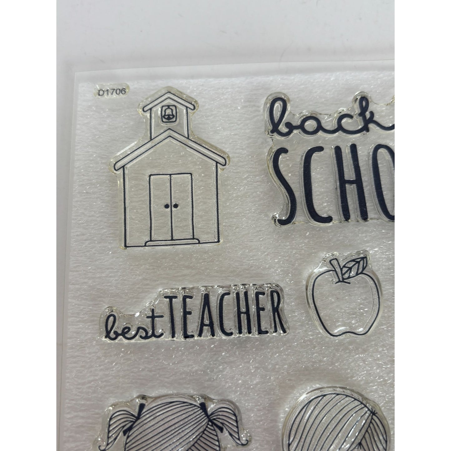 CTMH My Acrylix Acrylic Stamp Set Back to School Kids Day to Day Best Teacher