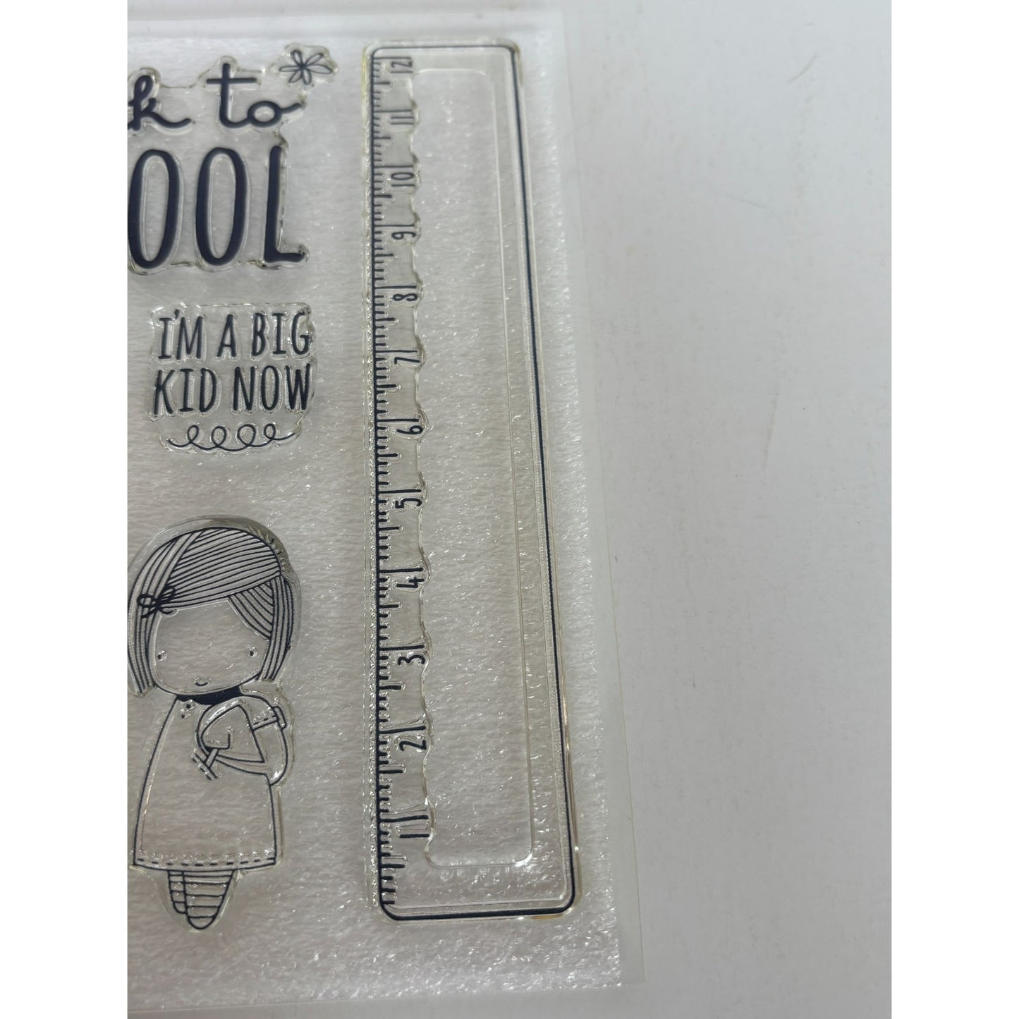 CTMH My Acrylix Acrylic Stamp Set Back to School Kids Day to Day Best Teacher