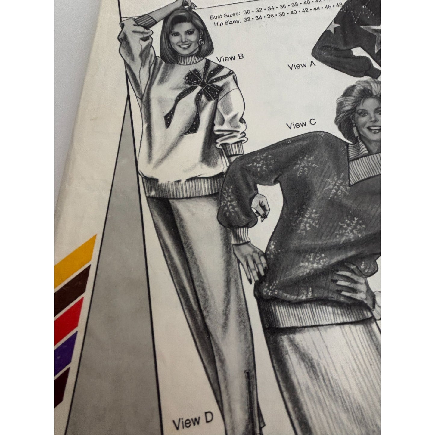 Stretch and Sew Sewing Pattern 5000 Sweats To Go Sweatpants Sweatshirt UC 1980s