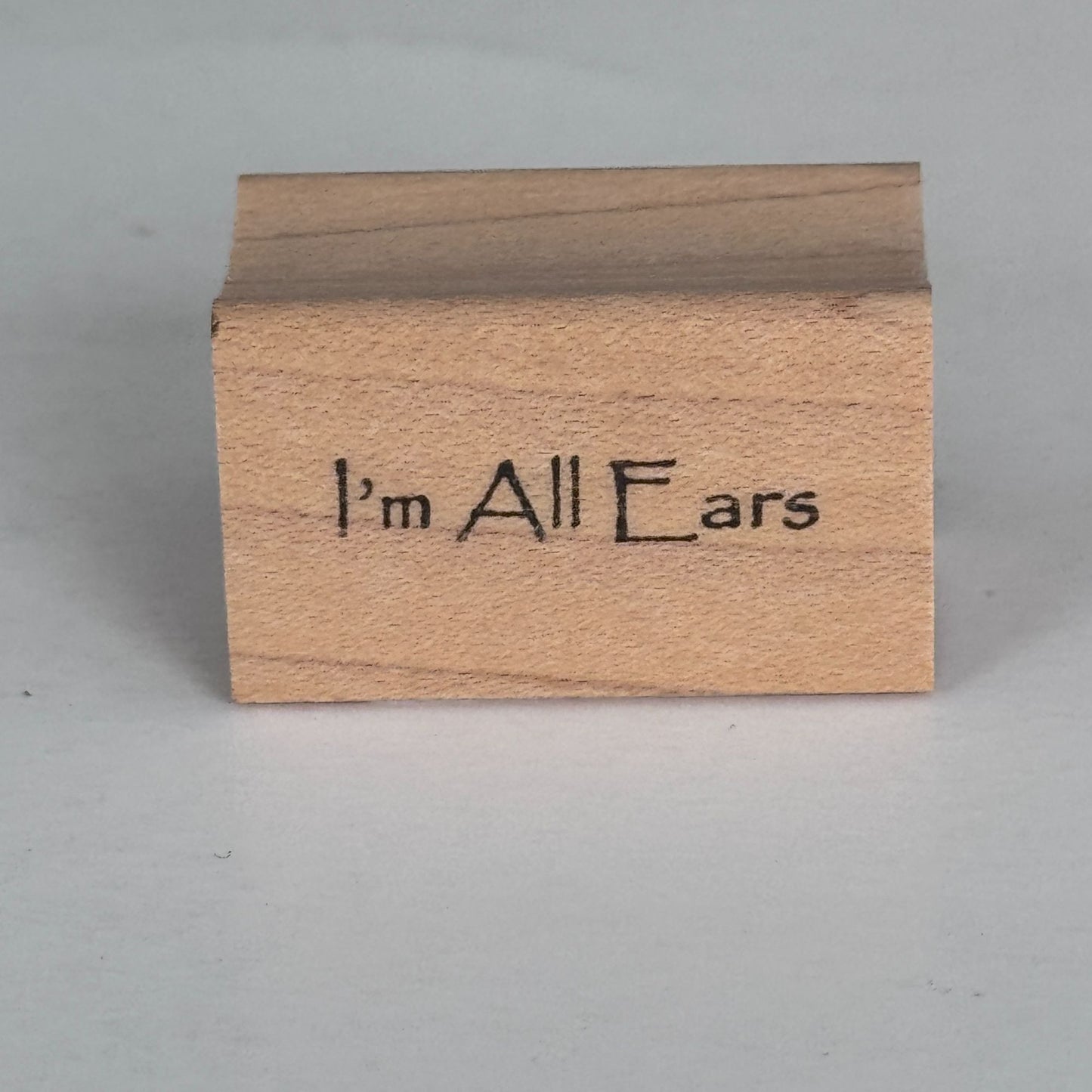 Rosies Roadshow Rubber Stamp I Am All Ears Cardmaking Words Funny Sentiment Crafting Tool