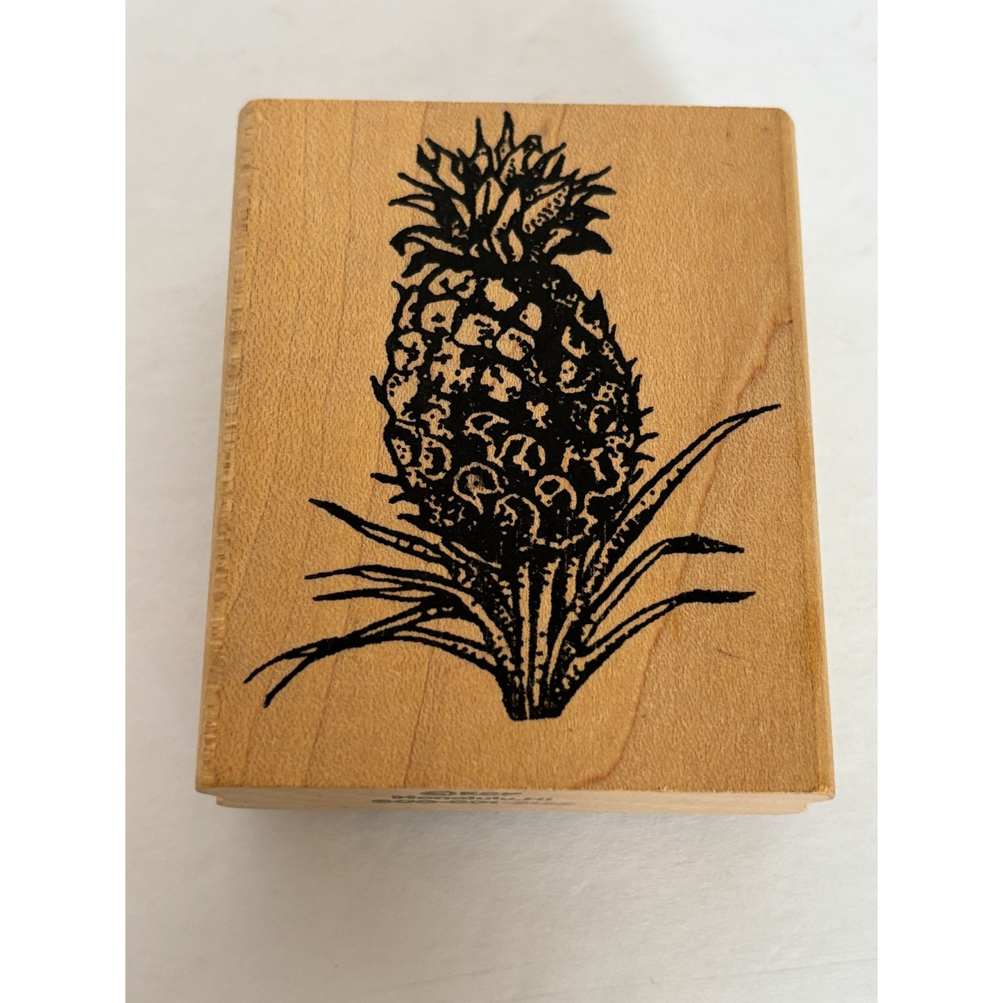 RSP Rubber Stamp Pineapple Plant Fruit Tropical Food Hawaii Vacation Card Making