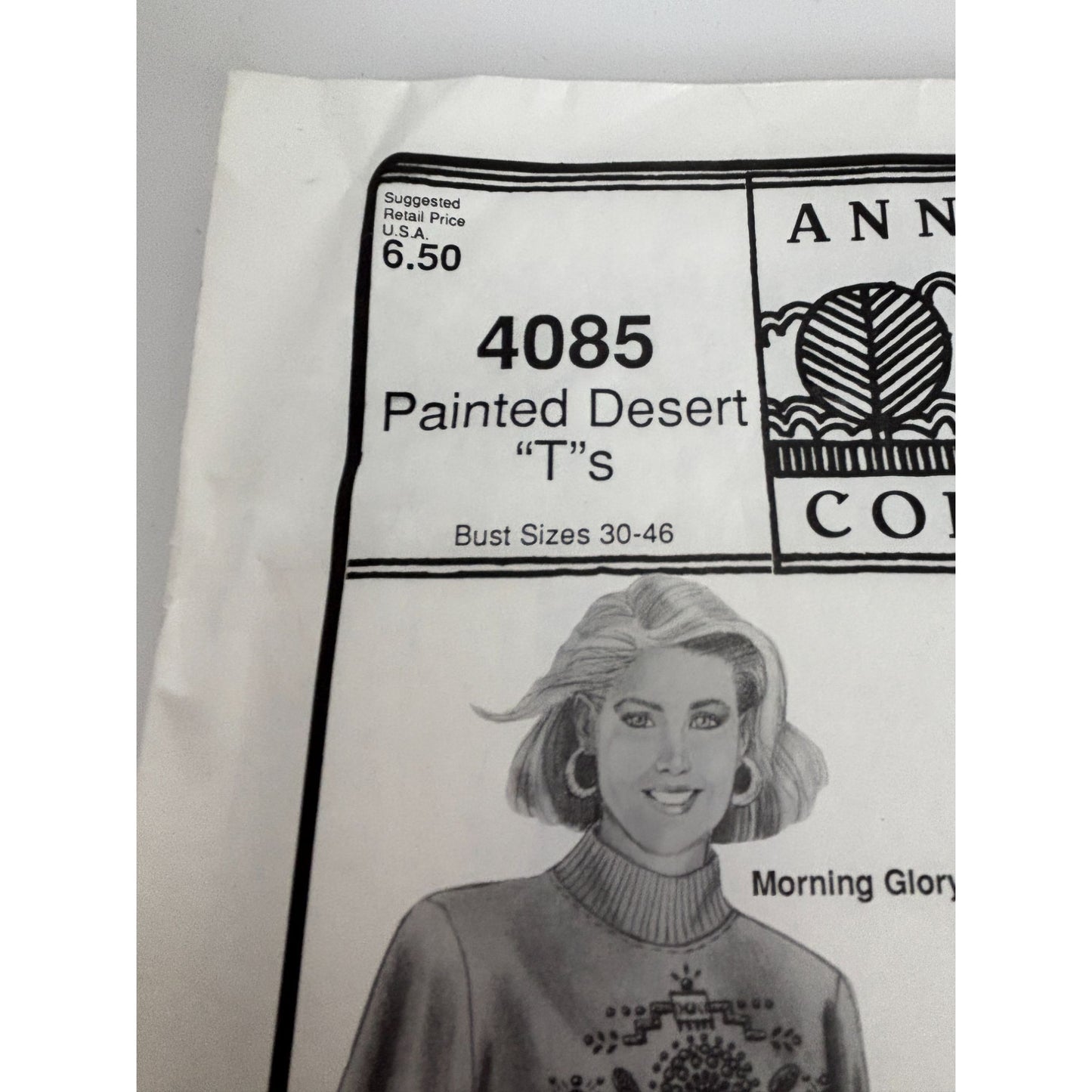 Stretch and Sew Sewing Pattern 4085 Painted Desert Ts T-Shirts Ann Person Uncut