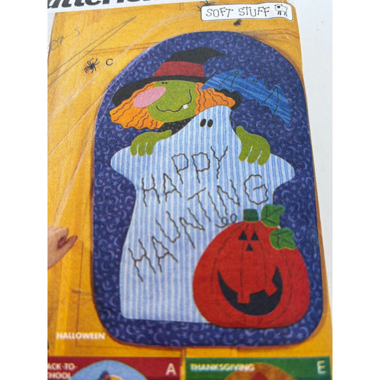 Butterick Sewing Pattern 6242 Fall Door Decorations Halloween Thanksgiving UC