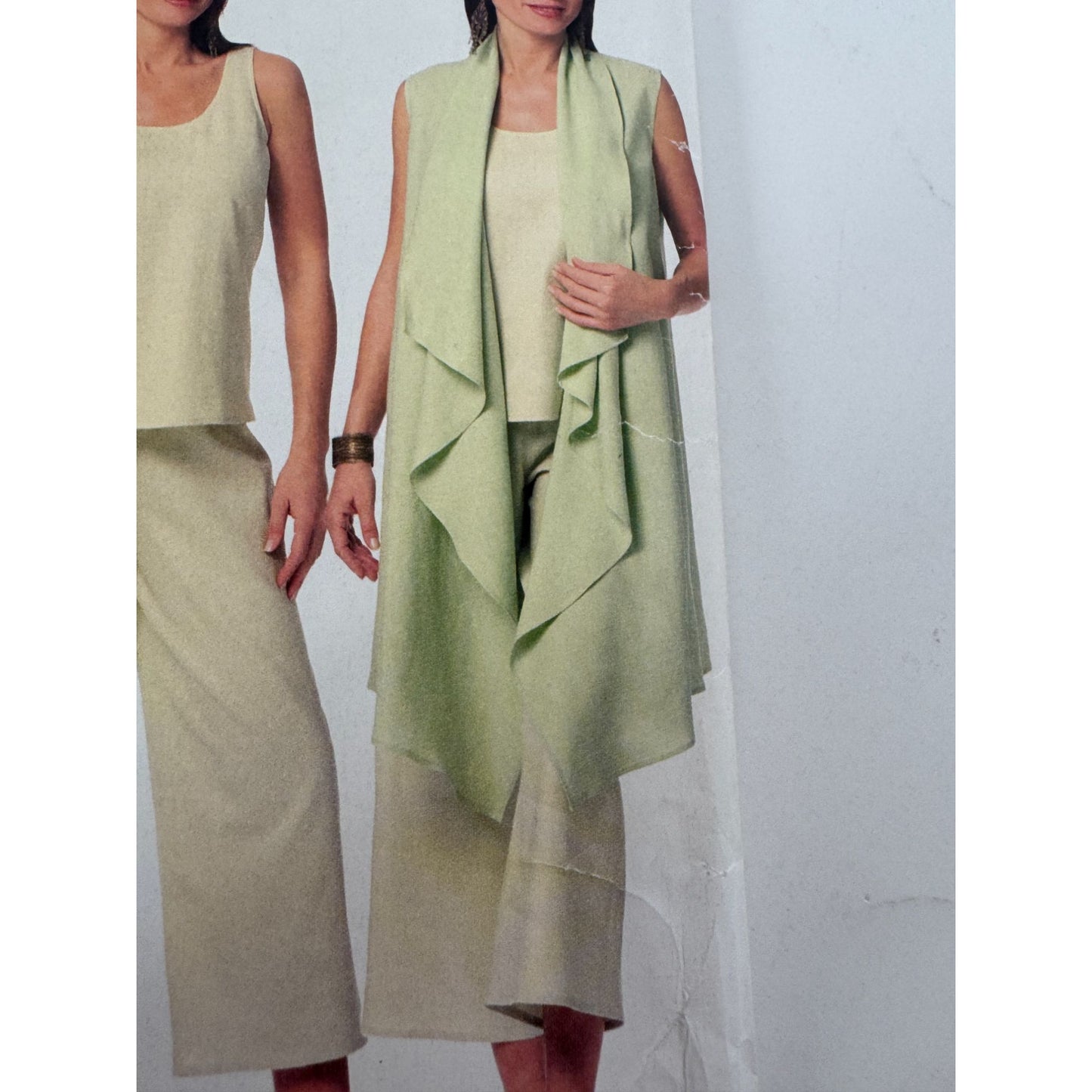 Butterick Sewing Pattern B5170 Cascading Shawl Top Pants Outfit Easy Uncut 4-14