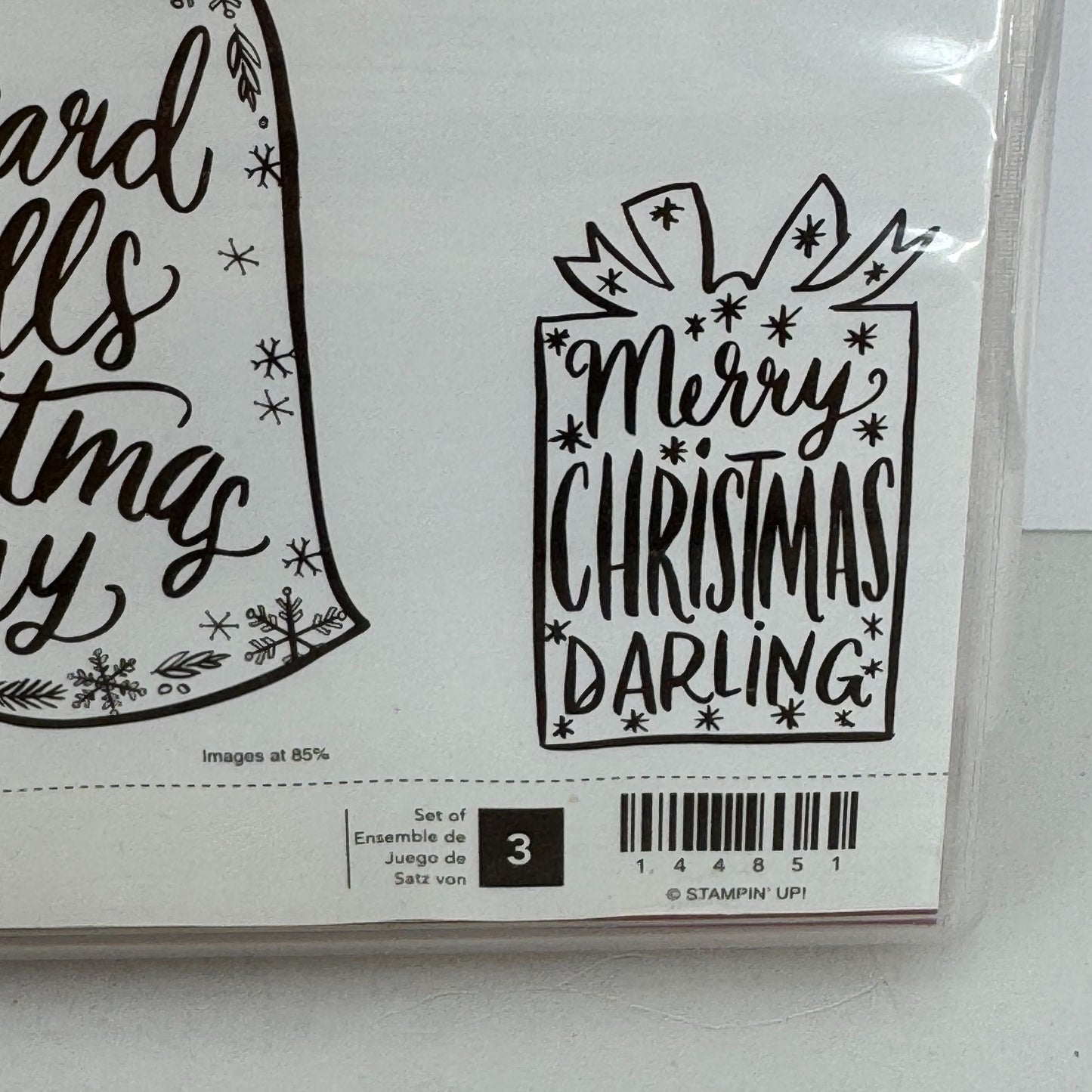 Stampin Up Rubber Stamp Set Darling Christmas Bell Nativity Stable Card Making