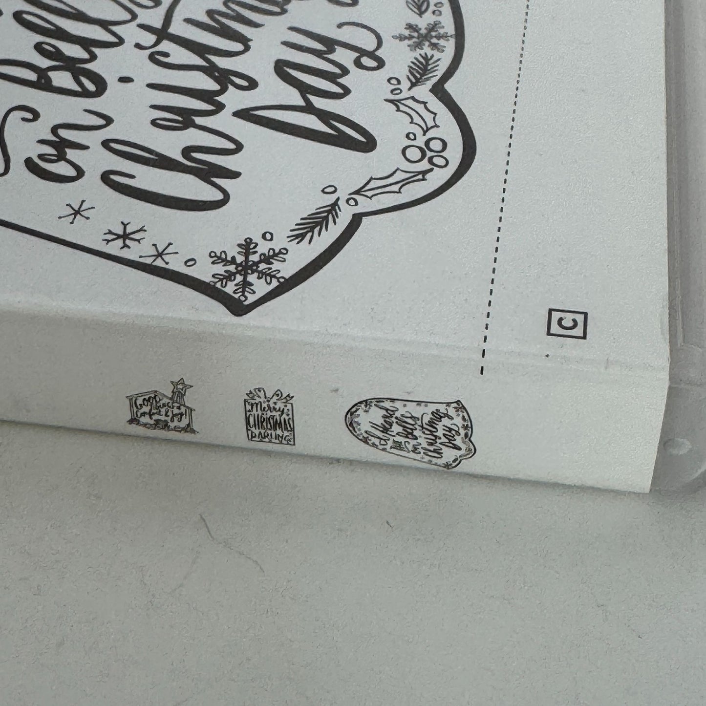 Stampin Up Rubber Stamp Set Darling Christmas Bell Nativity Stable Card Making