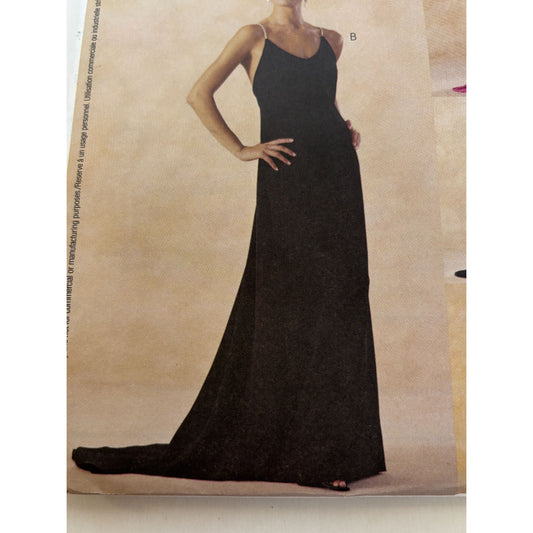 McCalls Sewing Pattern 3527 Formal Gown Evening Elegance Prom Dress 4 6 8 10 UC