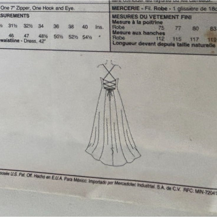 McCalls Sewing Pattern 3572 Formal Gown Evening Elegance Prom Dress 4 6 8 10 UC