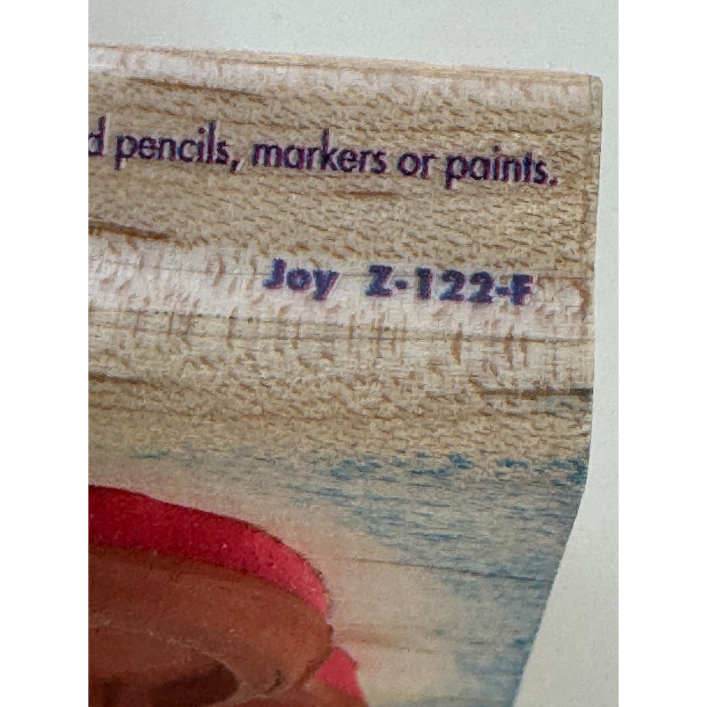 Posh Impressions Rubber Stamp Joy Cursive Word Christmas Card Making Elegant Art