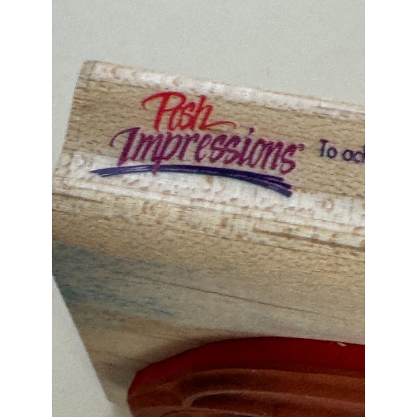Posh Impressions Rubber Stamp Joy Cursive Word Christmas Card Making Elegant Art