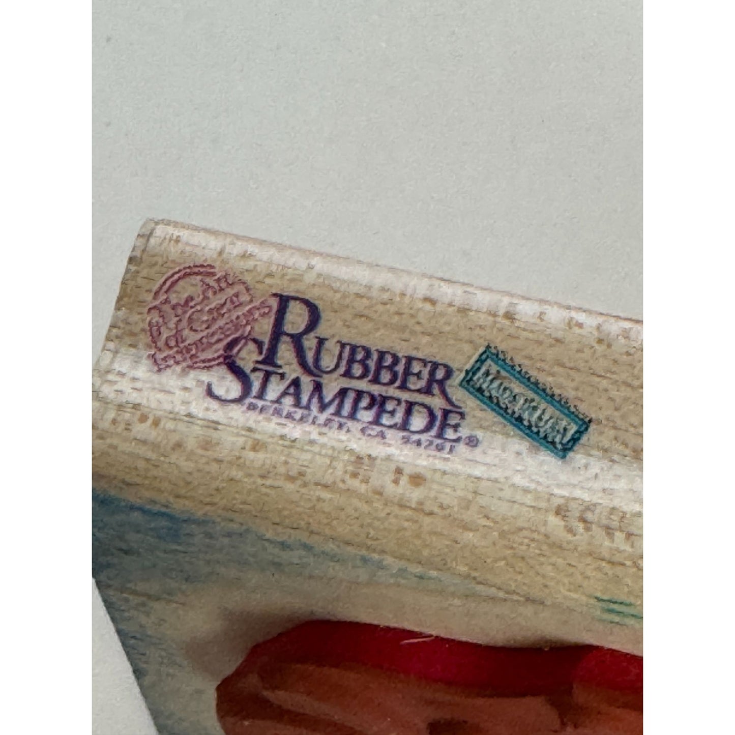 Posh Impressions Rubber Stamp Joy Cursive Word Christmas Card Making Elegant Art