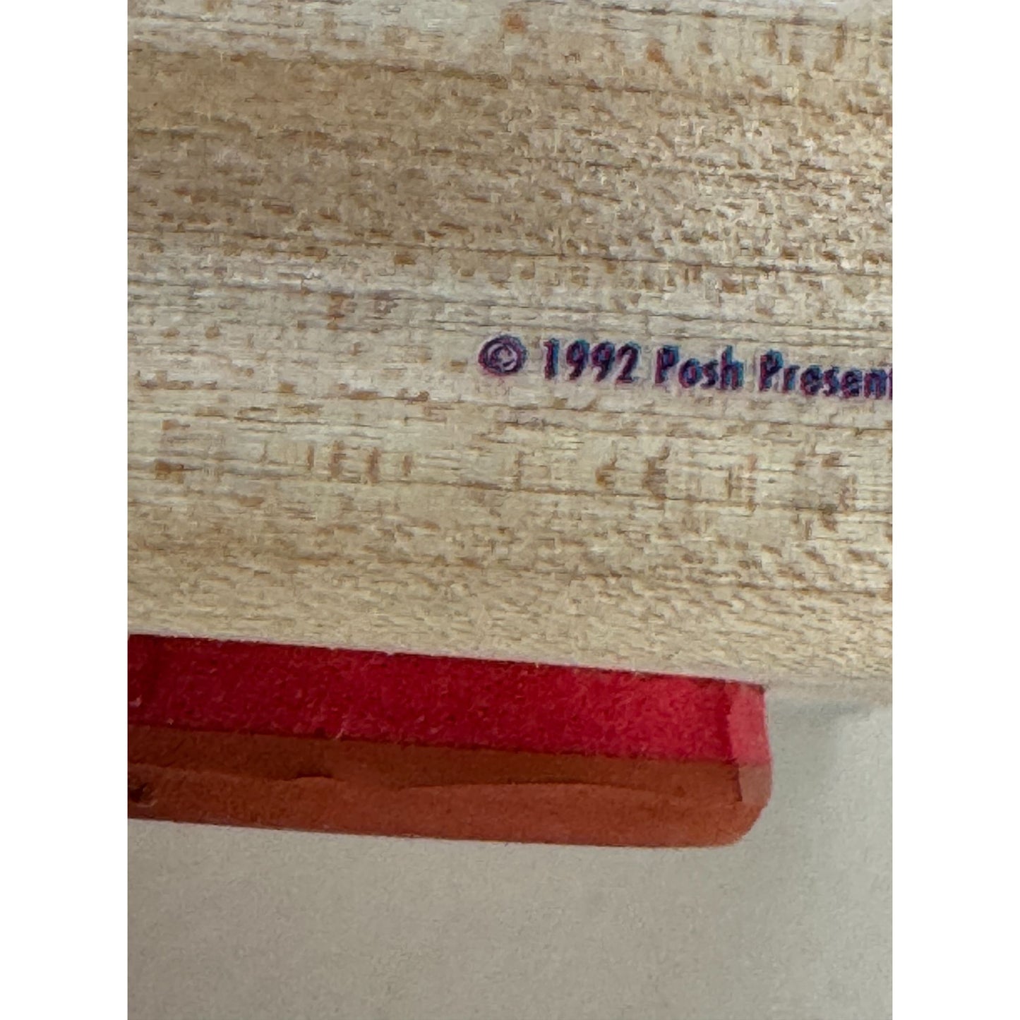 Posh Impressions Rubber Stamp Joy Cursive Word Christmas Card Making Elegant Art