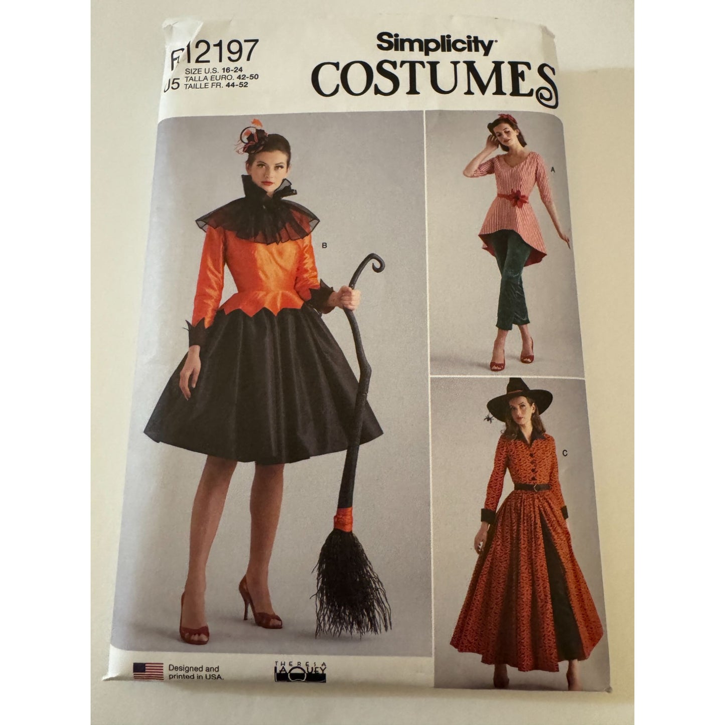 Simplicity Sewing Pattern R12197 Halloween Costume Witch Christmas Elf 16-24 UC