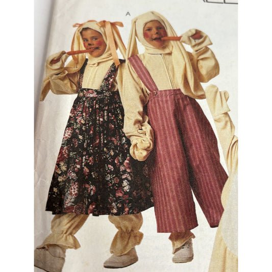 McCalls Sewing Pattern 5652 Bunny Costume Easter Halloween Kids Size 3 4 Uncut