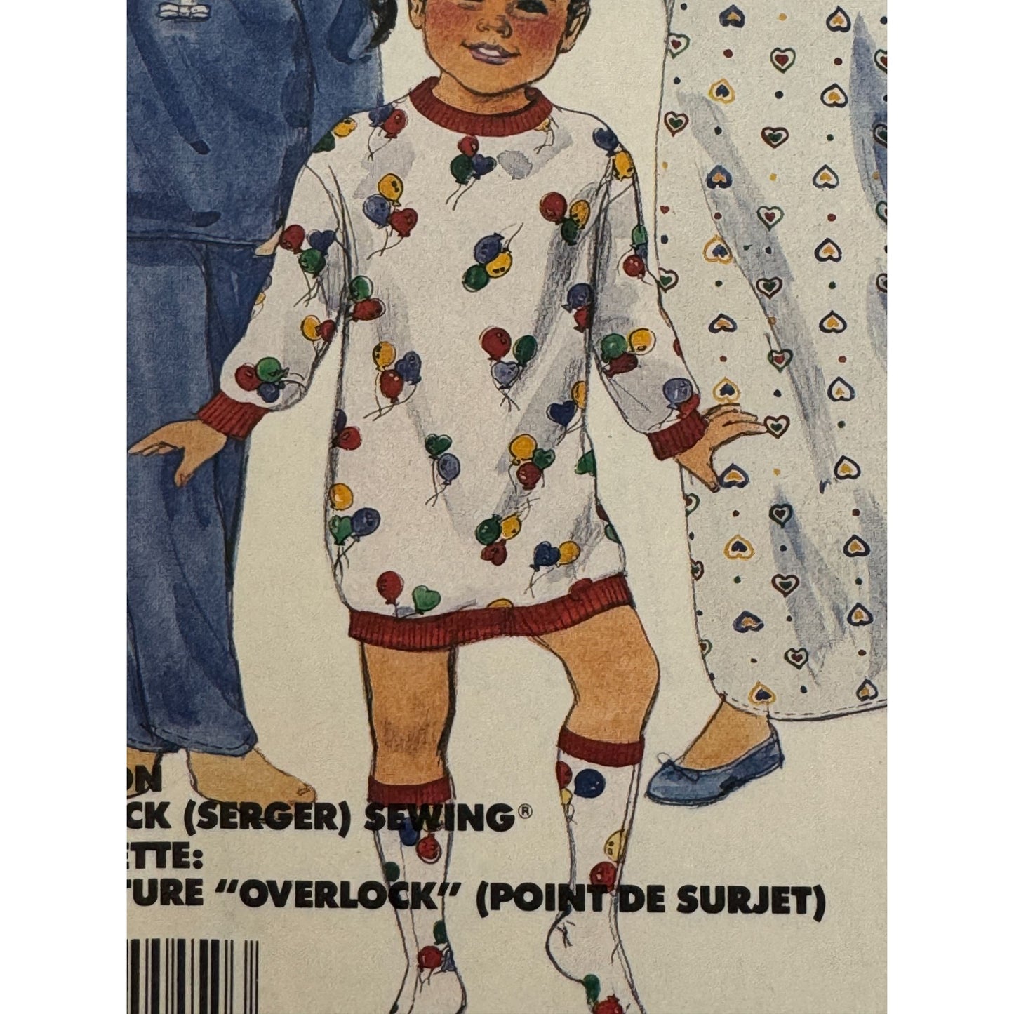 McCalls Sewing Pattern 3389 Girls Pajamas Hat Nightshirt Medium 8 10 Uncut 1980s