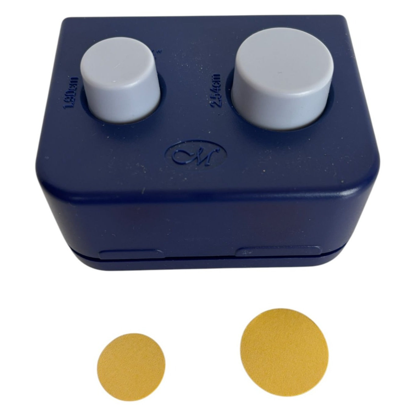 Creative Memories Circle Maker Paper Punch Tool 3/4 and 1 inch Card Making Blue