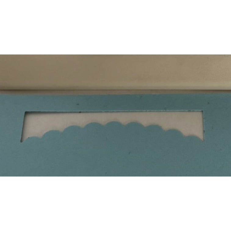 Martha Stewart Paper Punch Scalloped Border Edge Crafting Card Making Beige