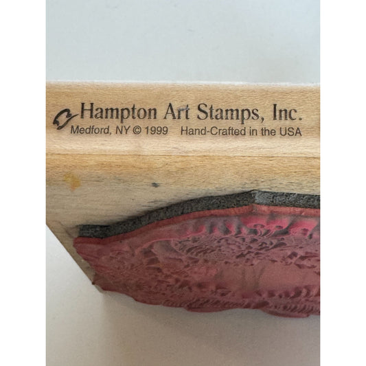 Hampton Art Rubber Stamp Victorian Toy Wreath Christmas Card Making Holidays