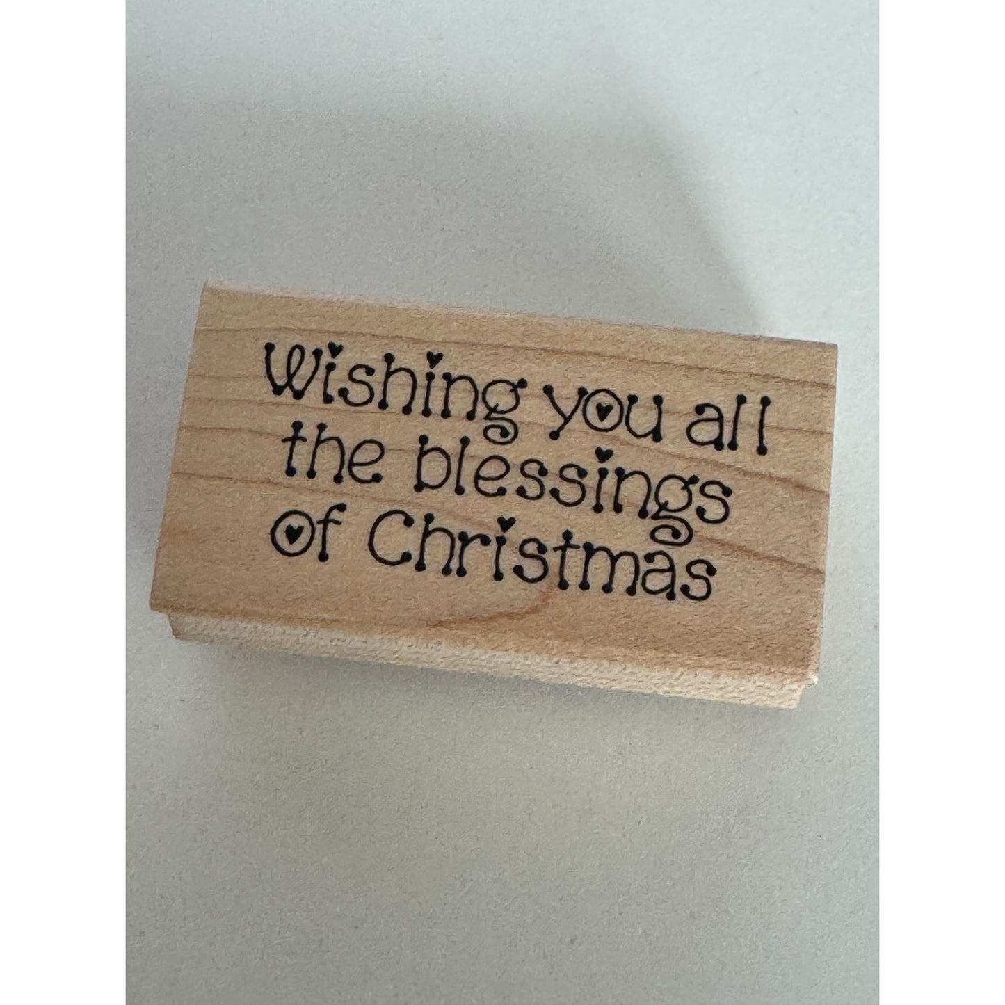 Darcies Rubber Stamp Wishing You All the Blessings of Christmas Card Making Word