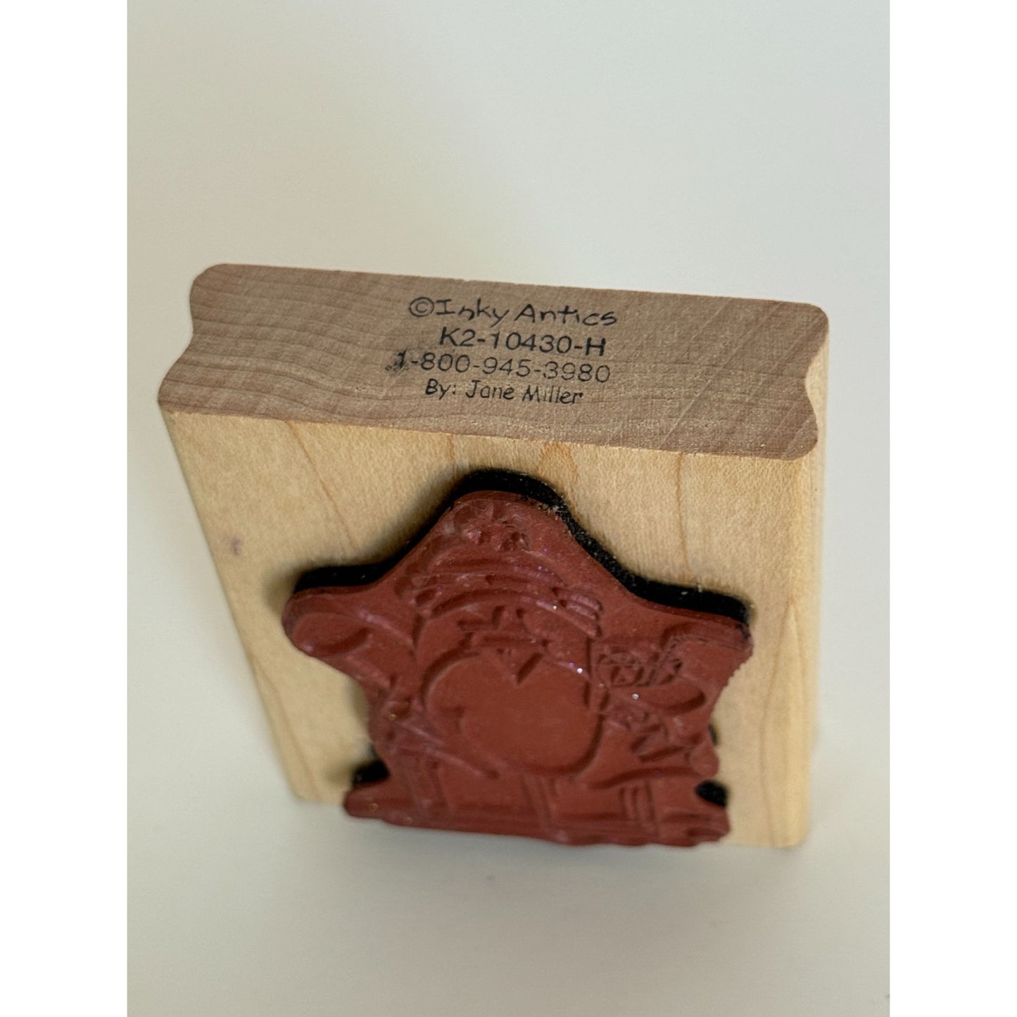 Inky Antics Rubber Stamp Penguin Drinking Cocktail Fish Cup Winter Card Making