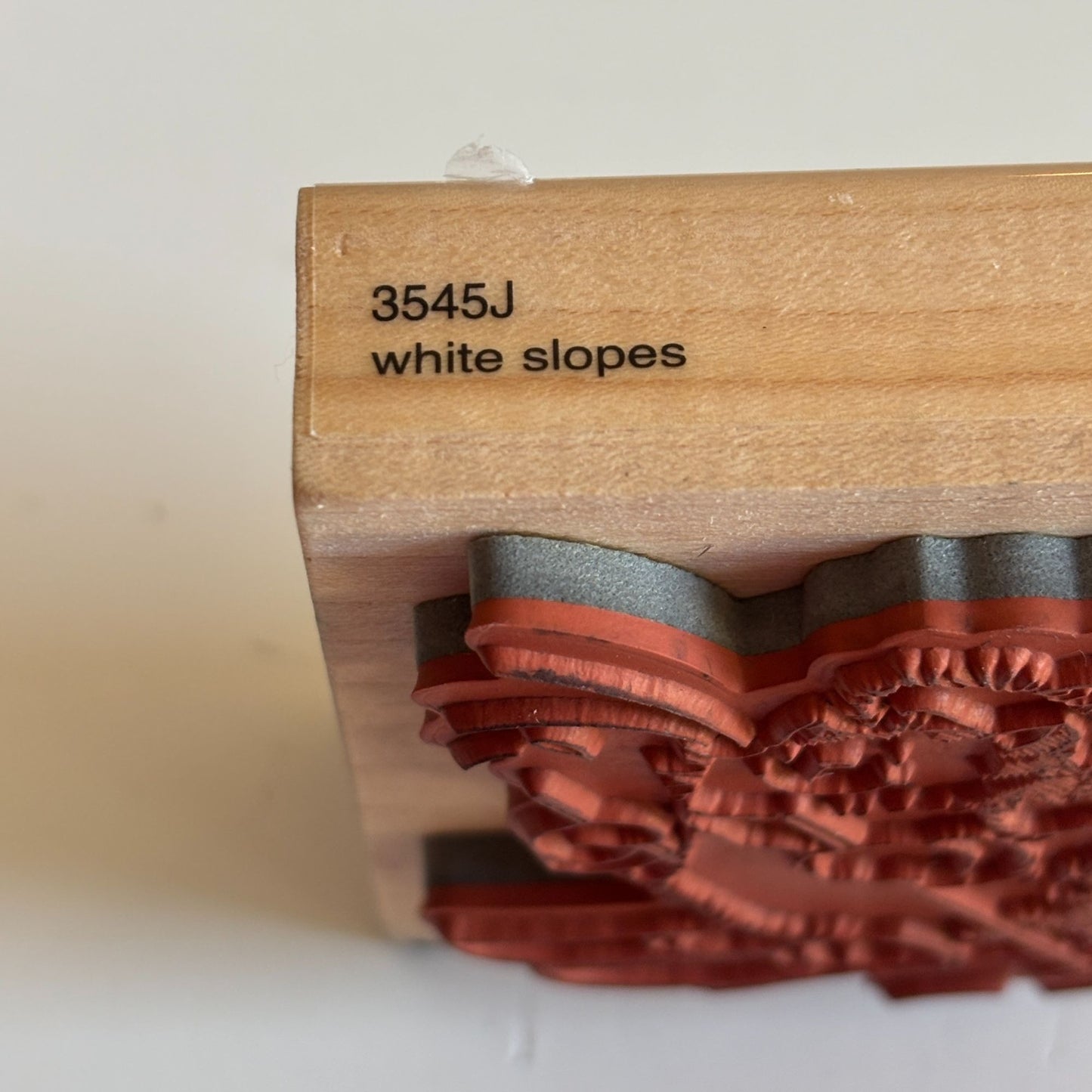 Penny Black Rubber Stamp White Slopes Skiing Cat Animal Winter Sport Card Making