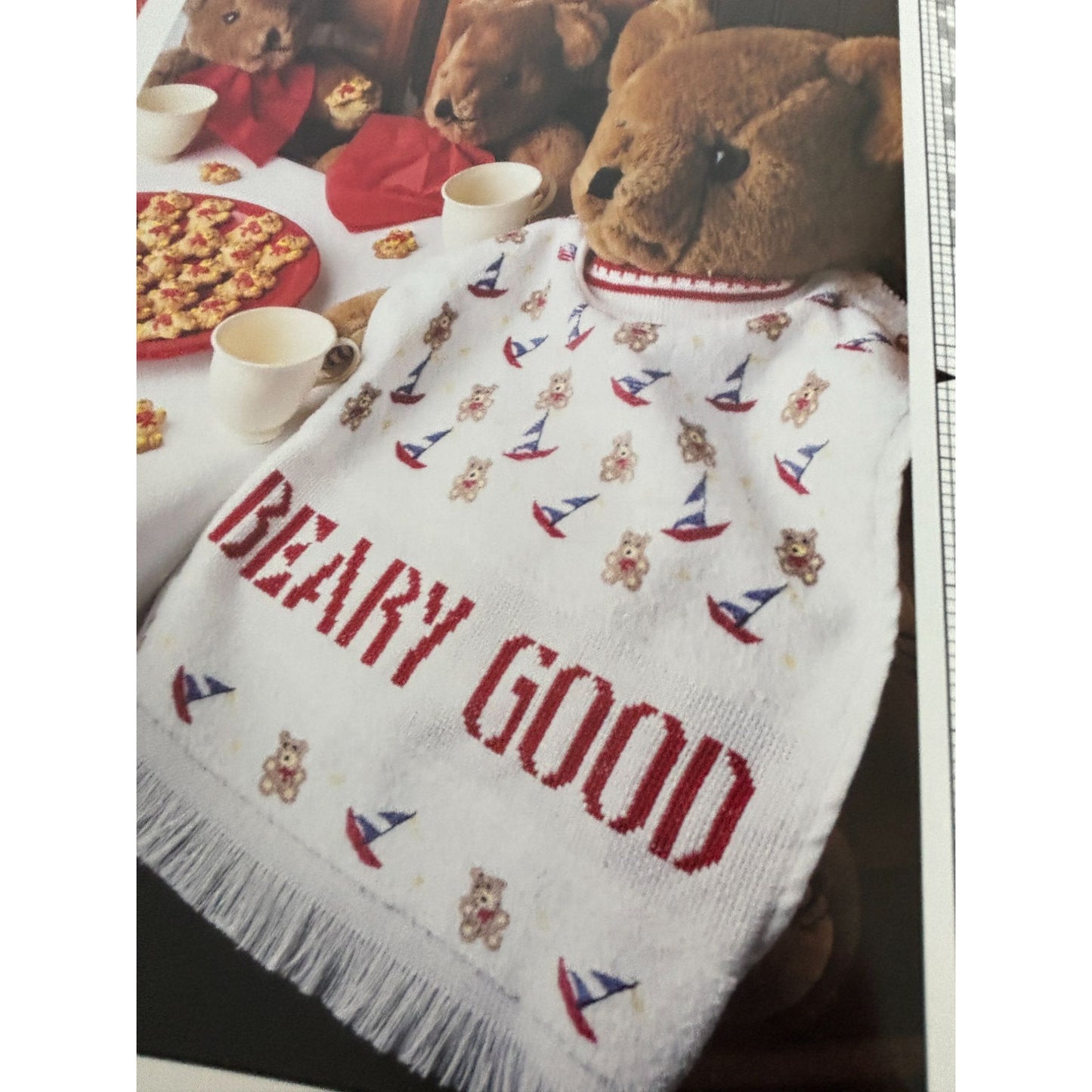 For The Love Of Cross Stitch Magazine July 1992 Patriotic Teddy Bears Strawberry