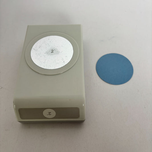 EK Success Paper Punch 2 Inch Circle Shape Crafting Scrapbooking Cardmaking Tags