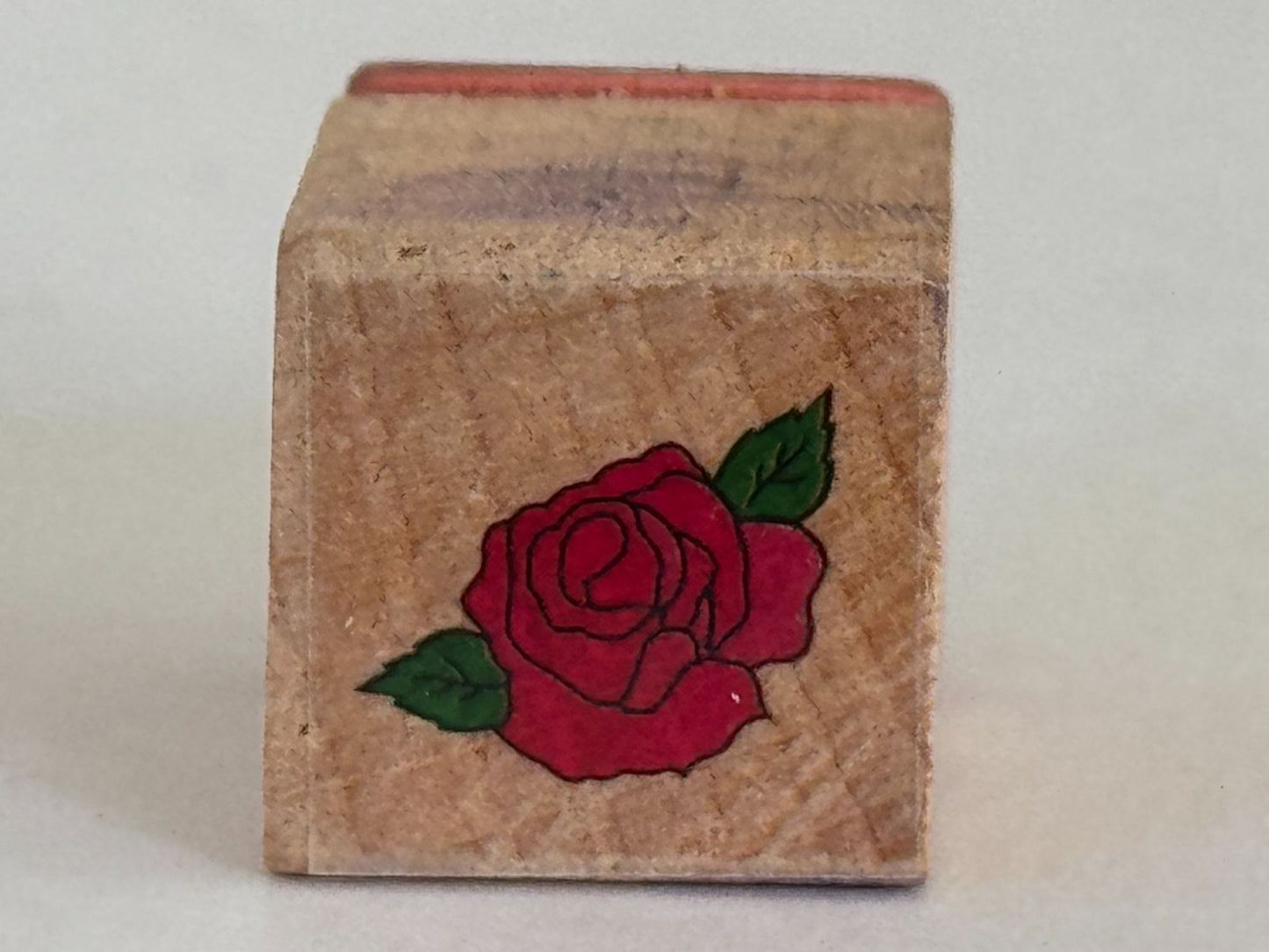 Small Rose Rubber Stamp Valentines Romance Anniversary Mothers Day Card Making